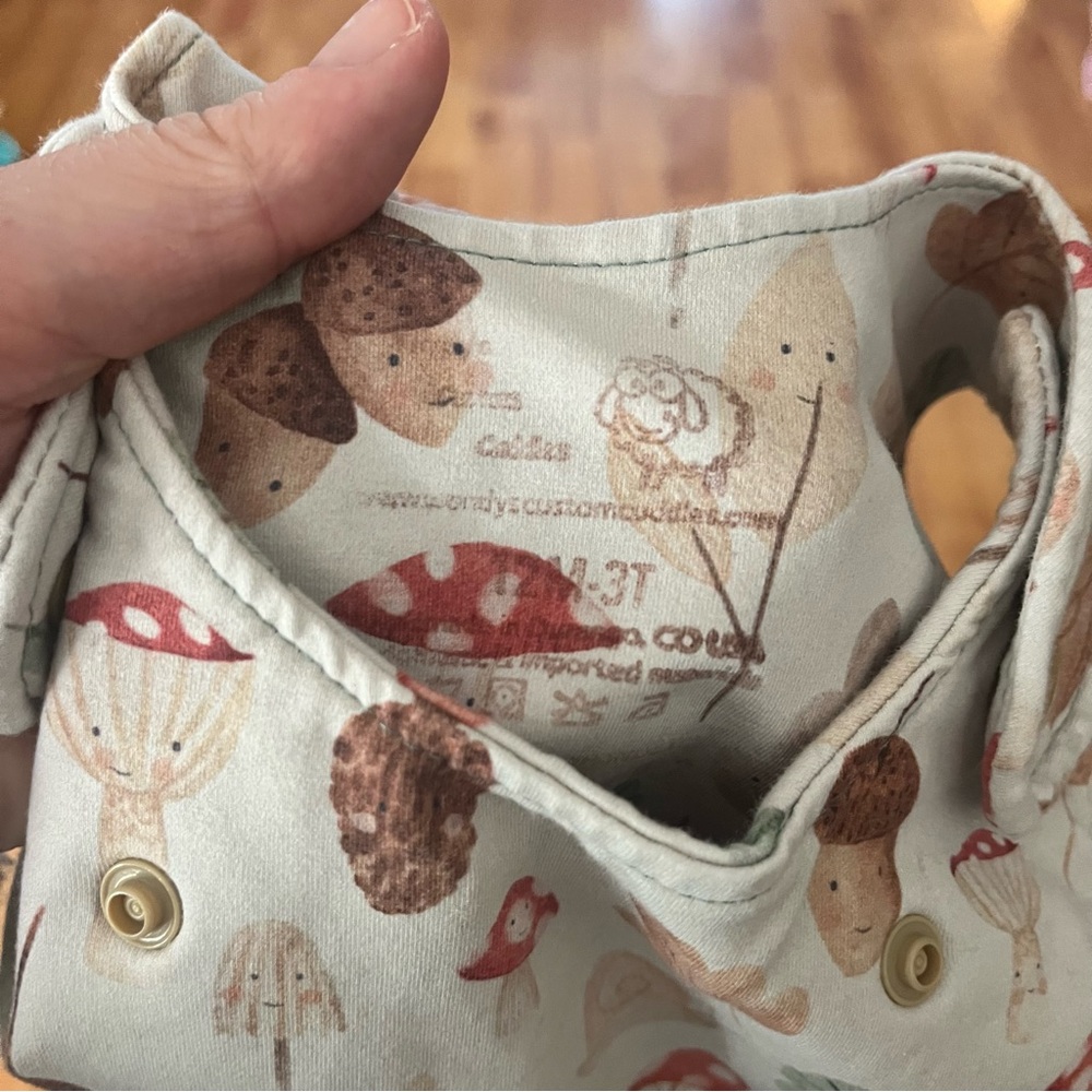 Cotton Woodland Mushroom Romper - Picture 5 of 8